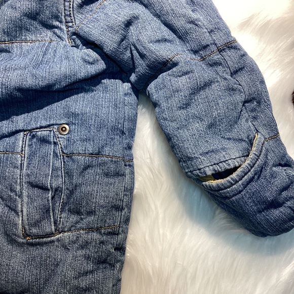 Denim Winter Snowsuit Baby Boy Pram Suit Size 24 months - Picture 7 of 11